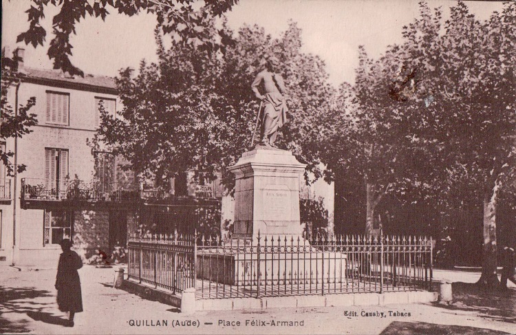 carte postales de la Statue de bronze de Félix Armand 4