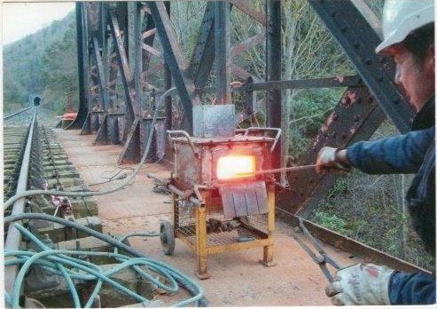 St Martin Lys, réparation du pont de fer du bourrec 2020 détail 1
