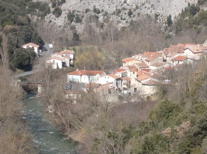 Saint-Martin-Lys, vue du village depuis la via ferrata