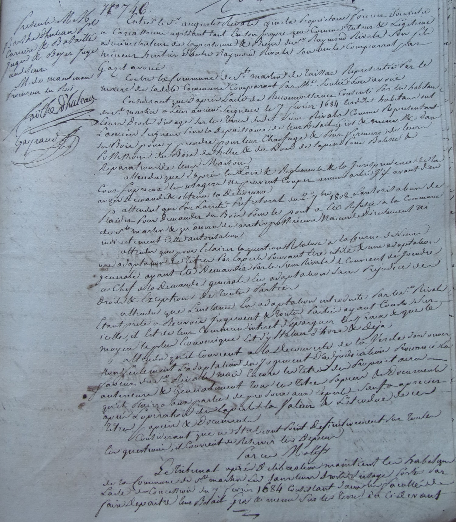 procès du 30 juin 1825 - détail 1