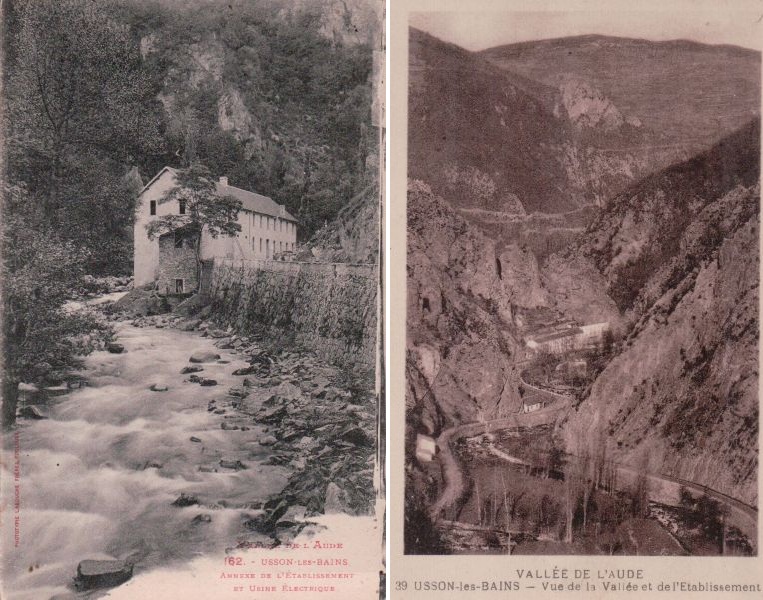 CPA_Thierry_Meynier_Usson_les_Bains_annexe_de_l_etablissement_et_usine_electrique