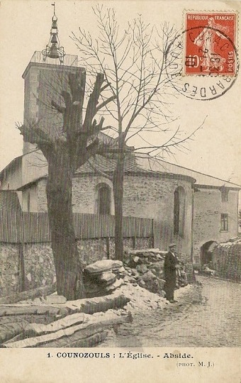 Counozouls, l'église, abside