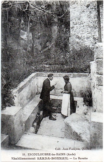 Escouloubre-les-bains - Etablissement Sarda-Bonnail - La buvette