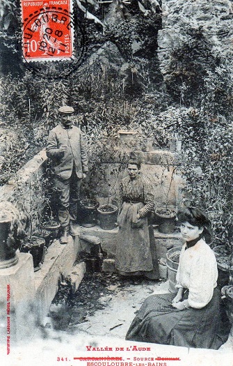 Buvette de la source Marie et Laetitia de l'établissement Sarda à Escouloubre-les-Bains