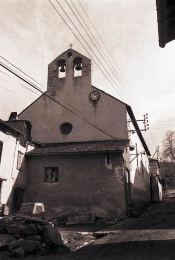 Eglise d'Escouloubre ; Façade ouest et son clocher