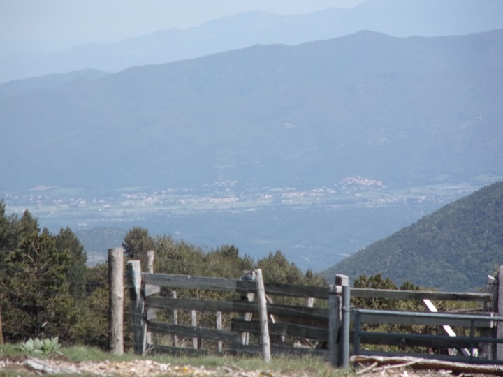Col de Jau, vue de la vallée du Roussillon