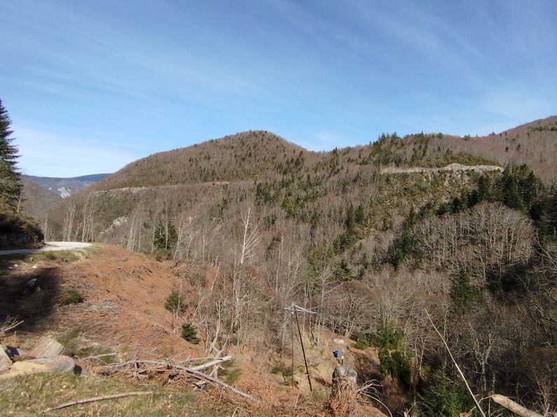 vue du chemin déjà parcouru