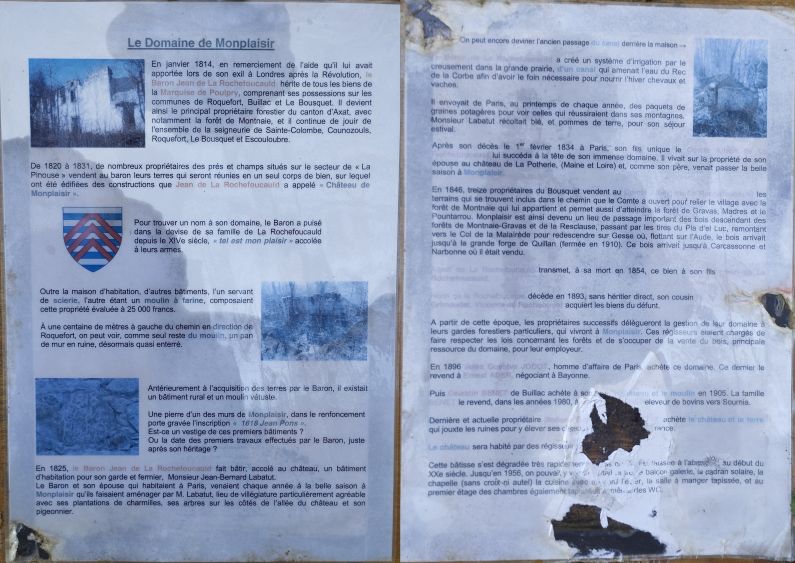 Fiche descriptive du domaine de Monplaisir