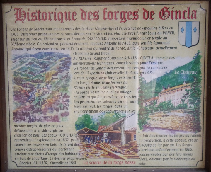gincla, Historique des forges