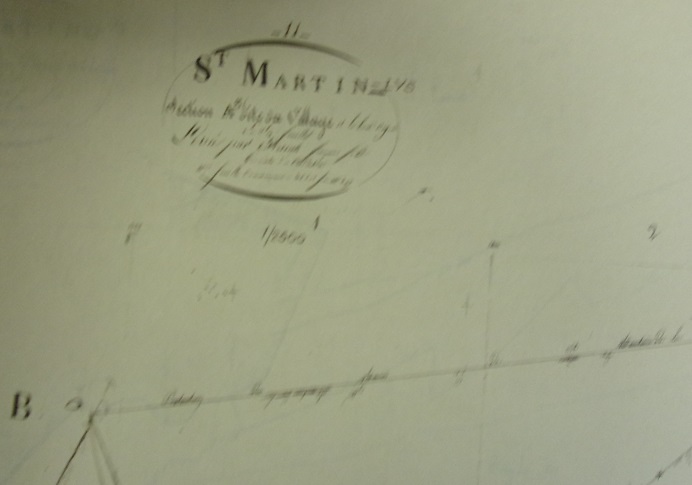 St Martin Lys, cadastre de 1833 - A3 Lillette - cartouche