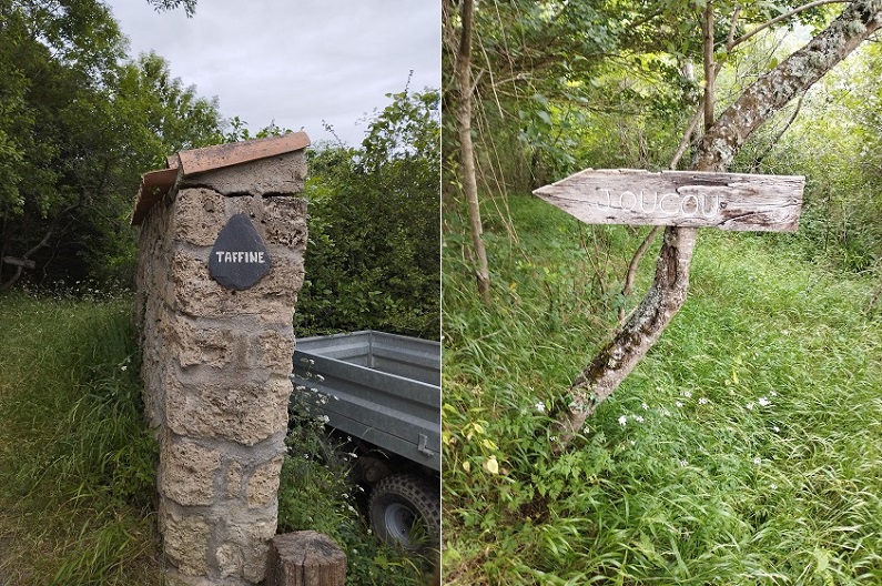 Arrivée au hameau de Taffine