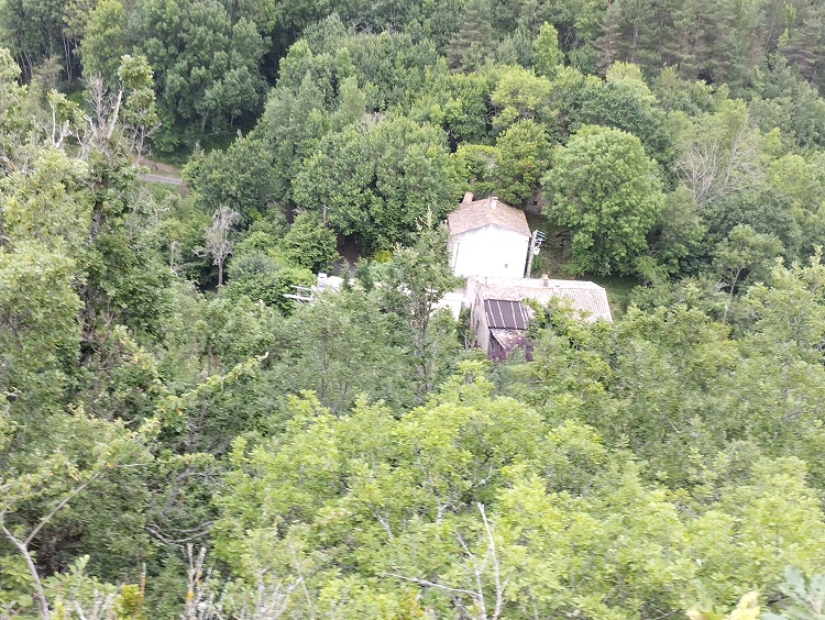 Hameau de Taffine vue depuis le chateau