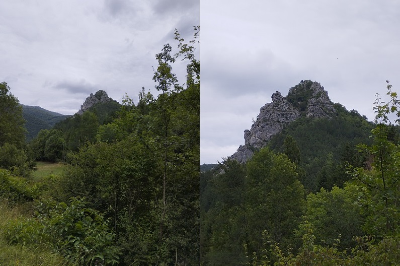 Le rocher vu de la route