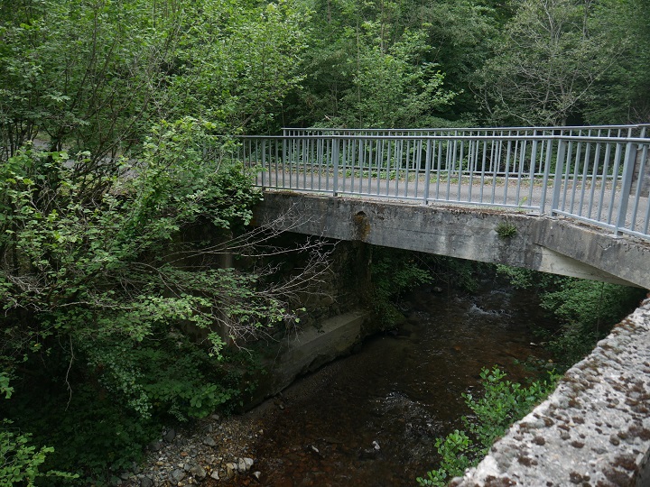 Pont sur le Rébenty vers le domaine de Massols