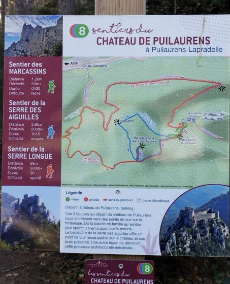 Randonnée autour du chateau de Puilaurens