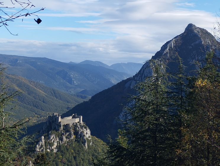 Le chateau de Puilaurens depuis le point de vue 2