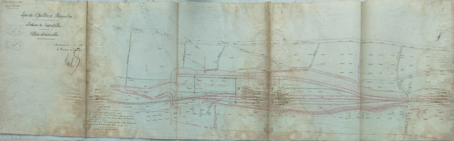plan gare du 02 juin 1881 - général