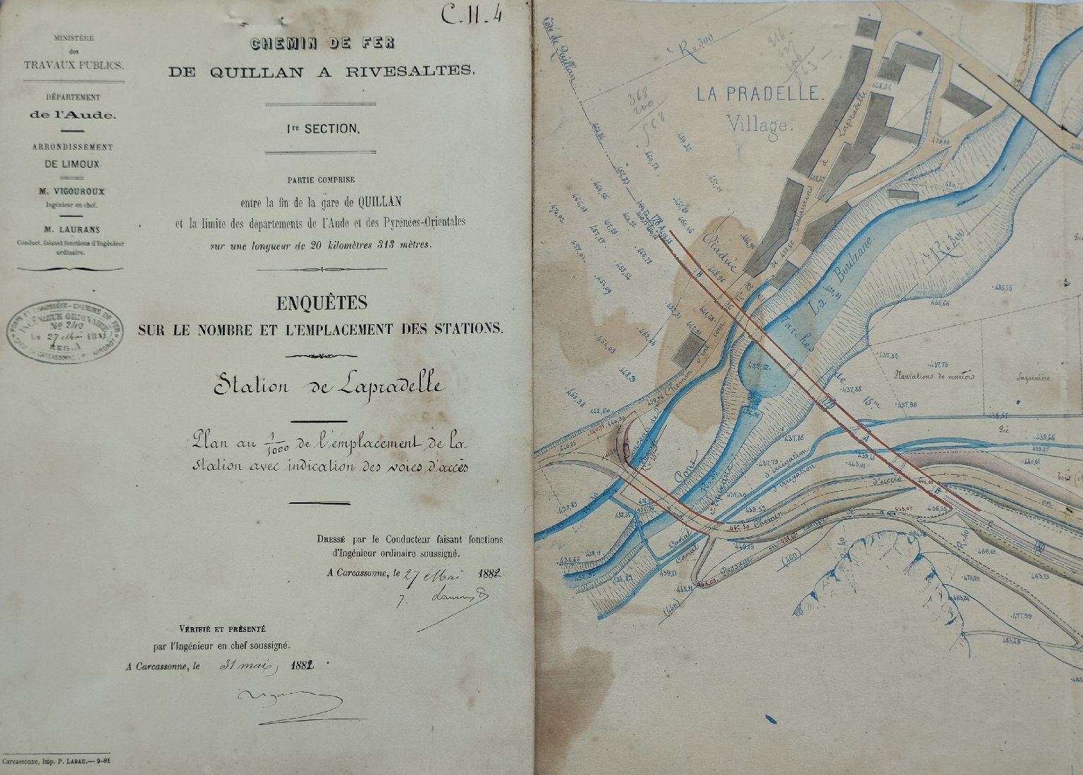 plan gare du 27 mai 1882 - détail - 1