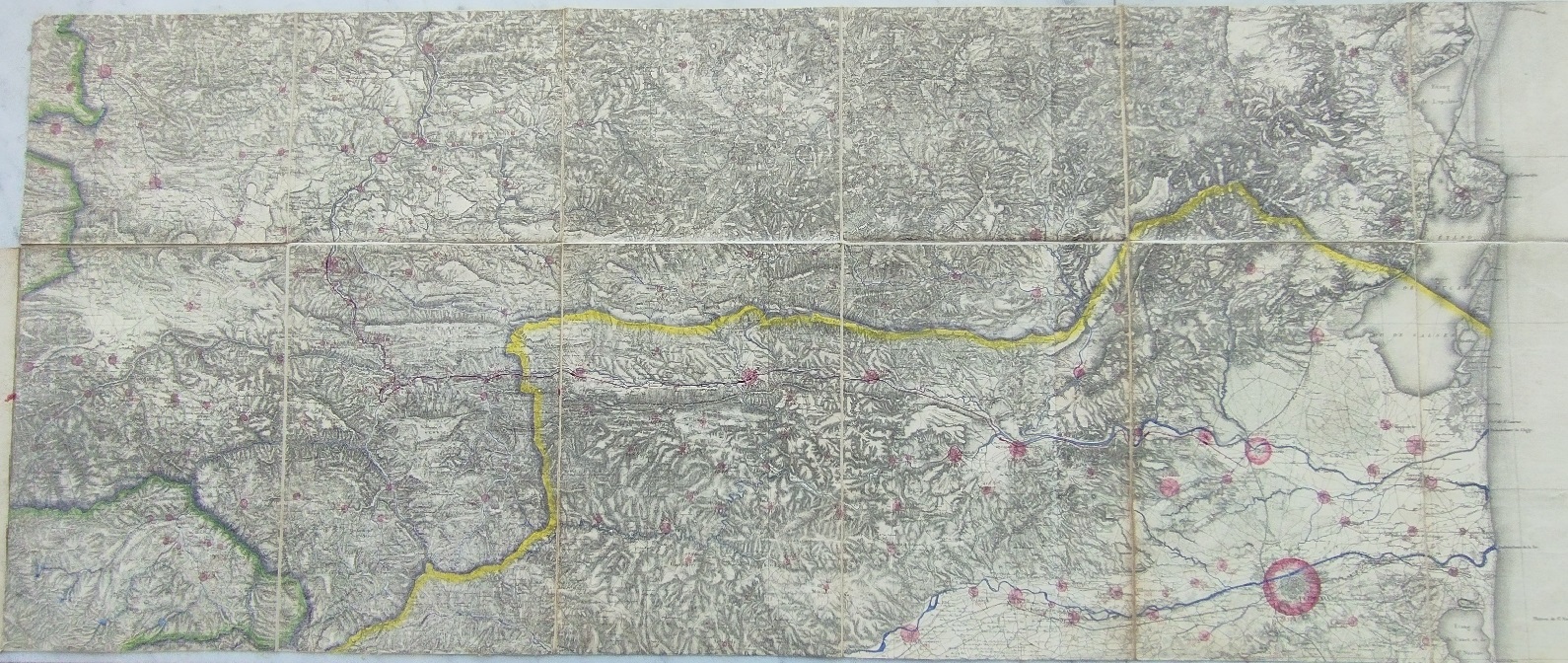 Carte générale du tracé de 1879 - plan