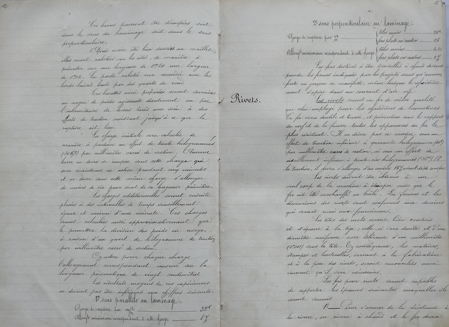 Script du Devis et cahier des charges pour les tabliers et gardes-corps des grands ouvrages métaliques du 14 mai 1901 - 9