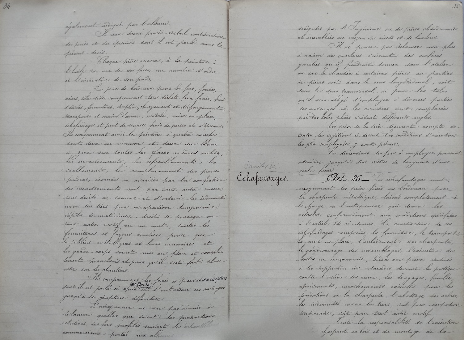 Script du Devis et cahier des charges pour les tabliers et gardes-corps des grands ouvrages métaliques du 14 mai 1901 - 20