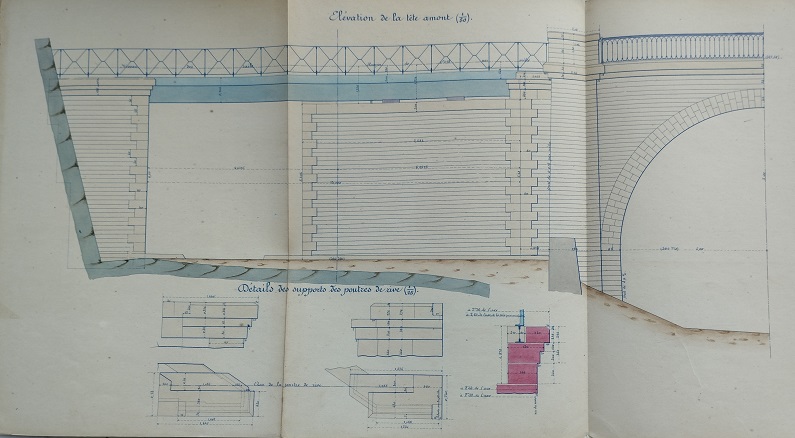 Ouvrage n°30 - Viaduc voûté en 14 arches - 4° feuille du 25 juillet 1887 - 1
