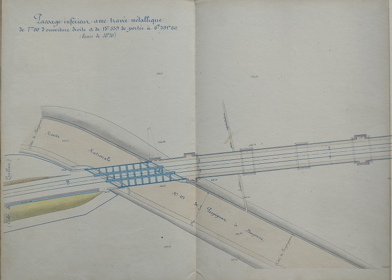 Ouvrage n°30 - Viaduc voûté en 14 arches - 1° feuille du 25 juillet 1887 - 2