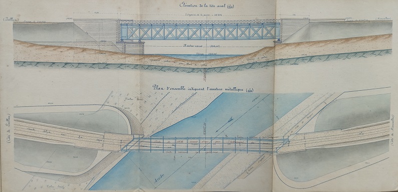 Ouvrage n°26 - Pont sous rails à tablier métallique du 25 juillet 1887 - 2