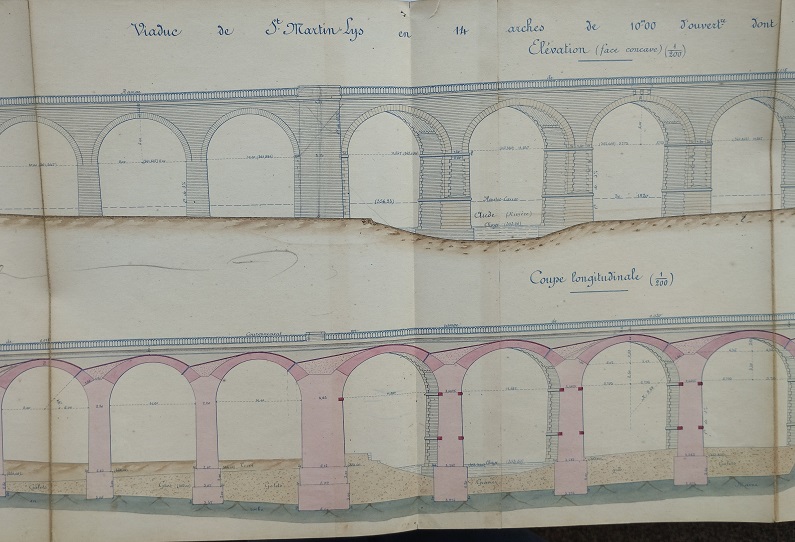 Ouvrage n°30 - Viaduc voûté en 14 arches - 2° feuille du 25 juillet 1887 - 4