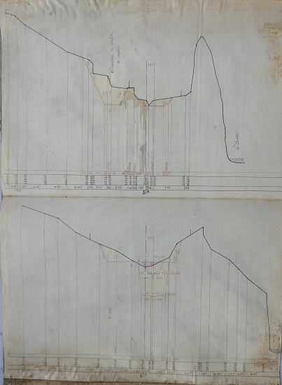 Profil en travers au 1/200 feuille n°5 - lot 1 du 25 janvier 1888 - 2