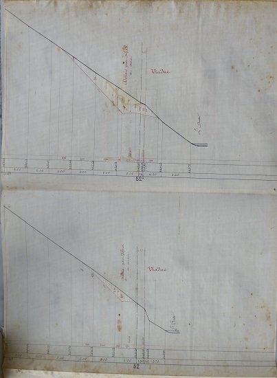 Profil en travers au 1/200 feuille n°5 - lot 1 du 25 janvier 1888 - 5