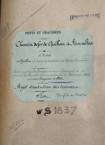 Dossier des Profil en travers au 1/200 pour les longueurs et les hauteurs E5