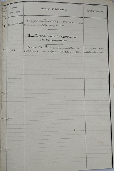 Bordereau - lot 1 du 25 janvier 1888 - 3