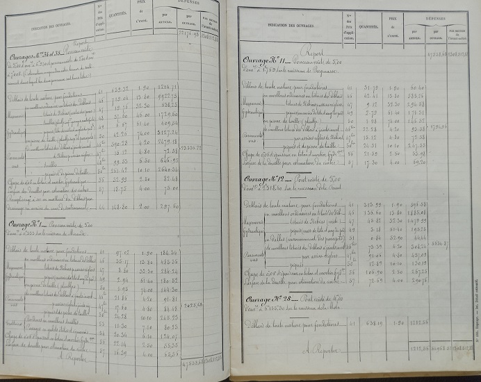 Détail estimatif - lot 1 du 25 janvier 1888 - 7