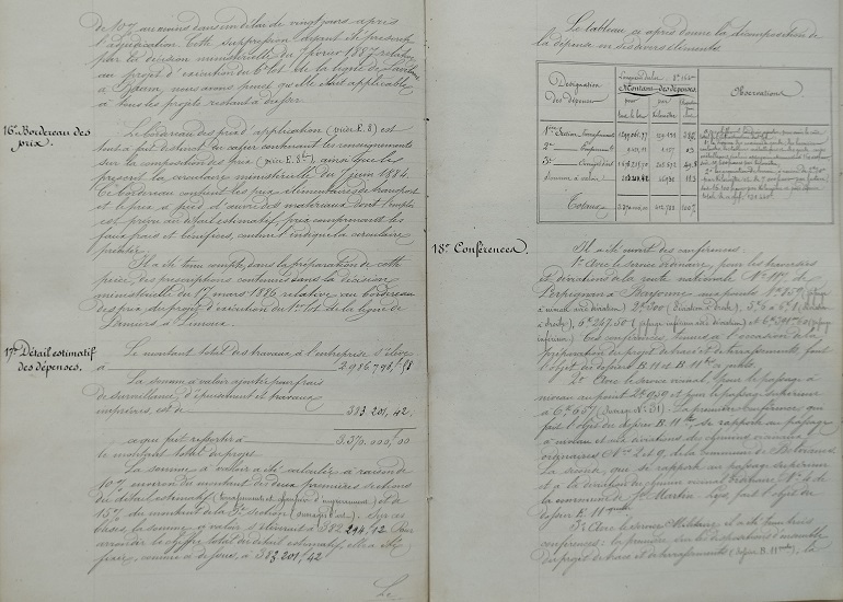 Rapport de l'ingénieur ordinaire - lot 1 du 29 décembre 1888 - V1 - 1