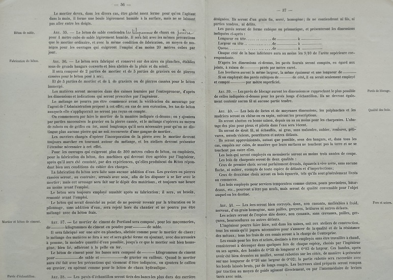 Devis et cahier des charges - lot 1 du 25 janvier 1888 - 21