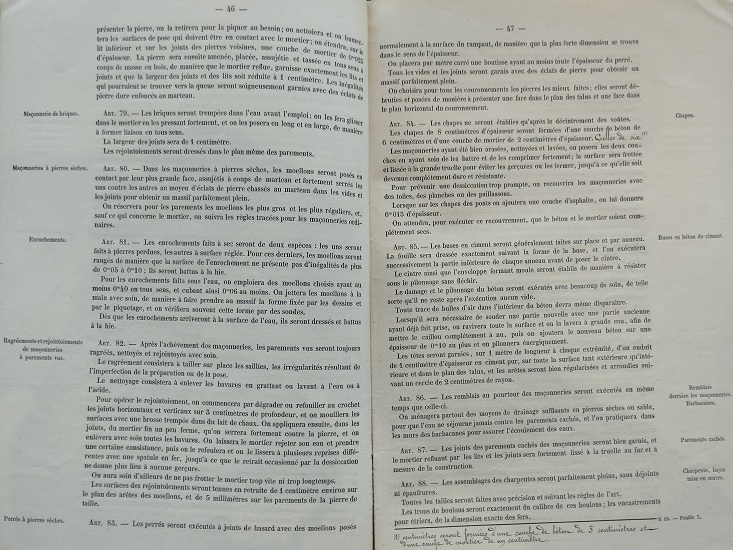 Devis et cahier des charges - lot 1 du 25 janvier 1888 - 26