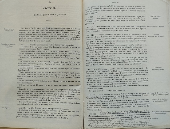 Devis et cahier des charges - lot 1 du 25 janvier 1888 - 30