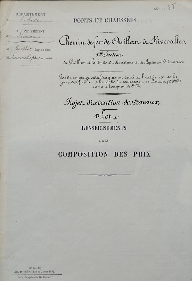 Composition des prix - lot 1 du 25 janvier 1888 - 1