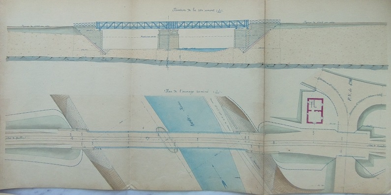 Ouvrage n°14 - Pont sous-rail à tablier métallique - lot 1 du 22 novembre 1894 - 2