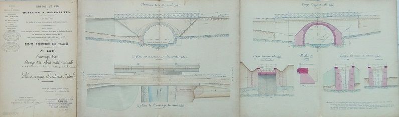 Ouvrage n°15 - Pont vouté sous rail - lot 1 du 22 novembre 1894 - general