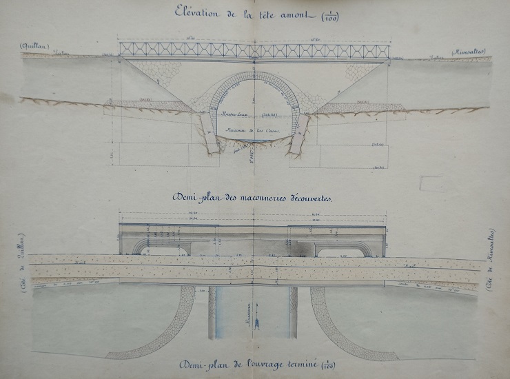 Ouvrage n°9 - Pont vouté sous rail - lot 1 du 22 novembre 1894 - 2