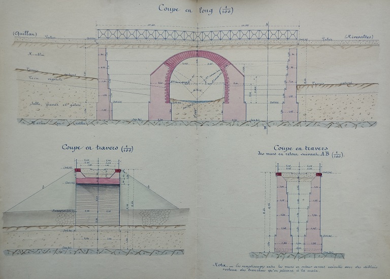 Ouvrage n°9 - Pont vouté sous rail - lot 1 du 22 novembre 1894 - 3