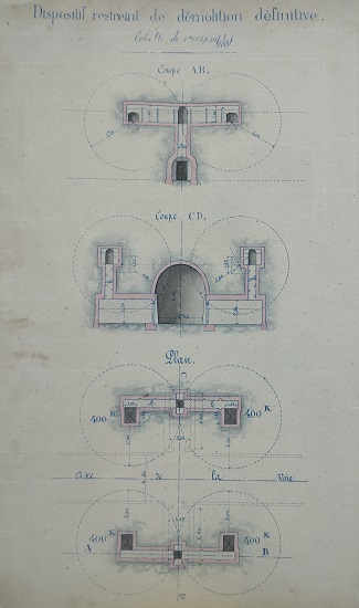 Ouvrage n°20 - Souterrain de la Pierre-lys - Dispositifs de mines - lot 1 du 22 novembre 1894 - 2