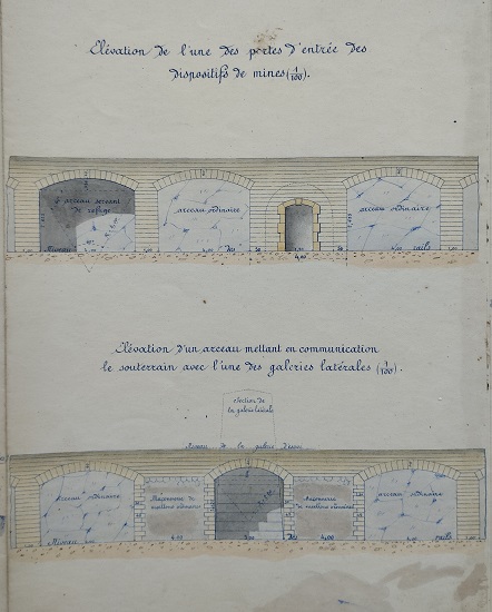 Ouvrage n°21 - Souterrain de la Pierre-lys - 2° feuille - lot 1 du 22 novembre 1894 - 3