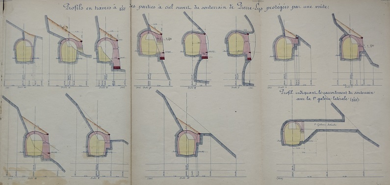 Ouvrage n°21 - Souterrain de la Pierre-lys - 2° feuille - lot 1 du 22 novembre 1894 - 4