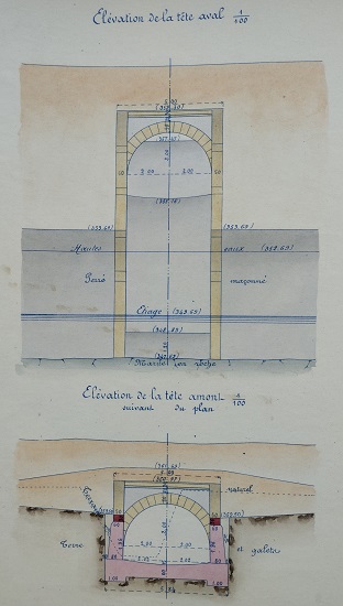 Ouvrage n°25 - Pont voûté sous rail de 4m - lot 1 du 22 novembre 1894 - 2