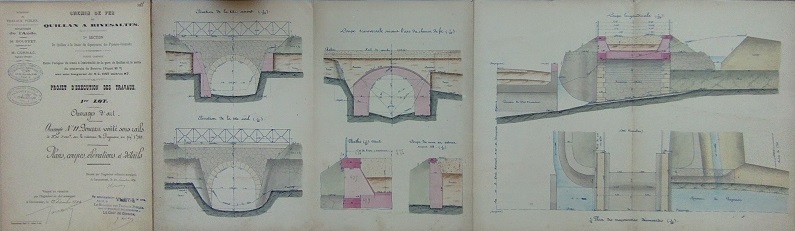 Ouvrage n°11 - Ponçeau voûté sous rails de 3 m - lot 1 du 22 novembre 1894 - general