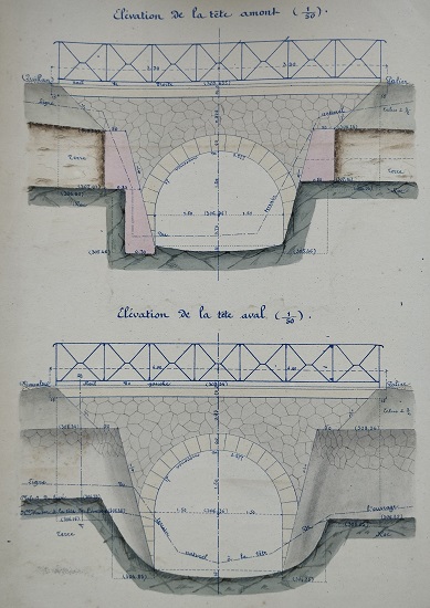 Ouvrage n°11 - Ponçeau voûté sous rails de 3 m - lot 1 du 22 novembre 1894 - 2
