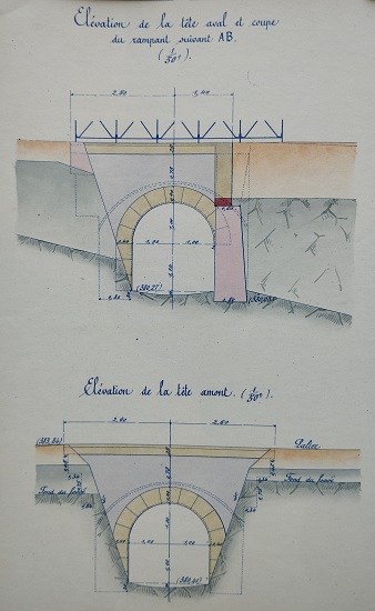 Ouvrage n°32 - Ponceau voûté sous rail de 2m - lot 1 du 22 novembre 1894 - 2